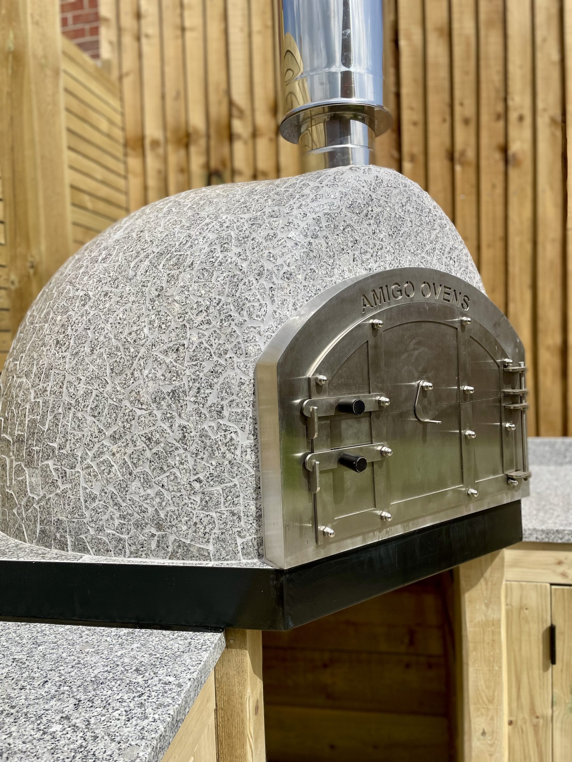 Granite finish on your wood fired Amigo Oven